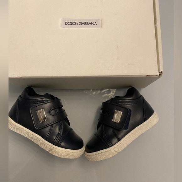 Dolce & Gabbana Black Baby Sneakers size 19/US 4 - Picture 1 of 7